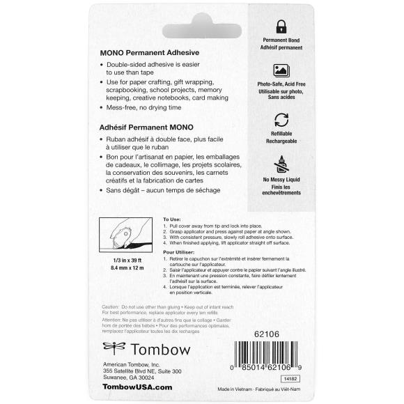 C. Tombow Mono Adhesive Dispenser Permanent