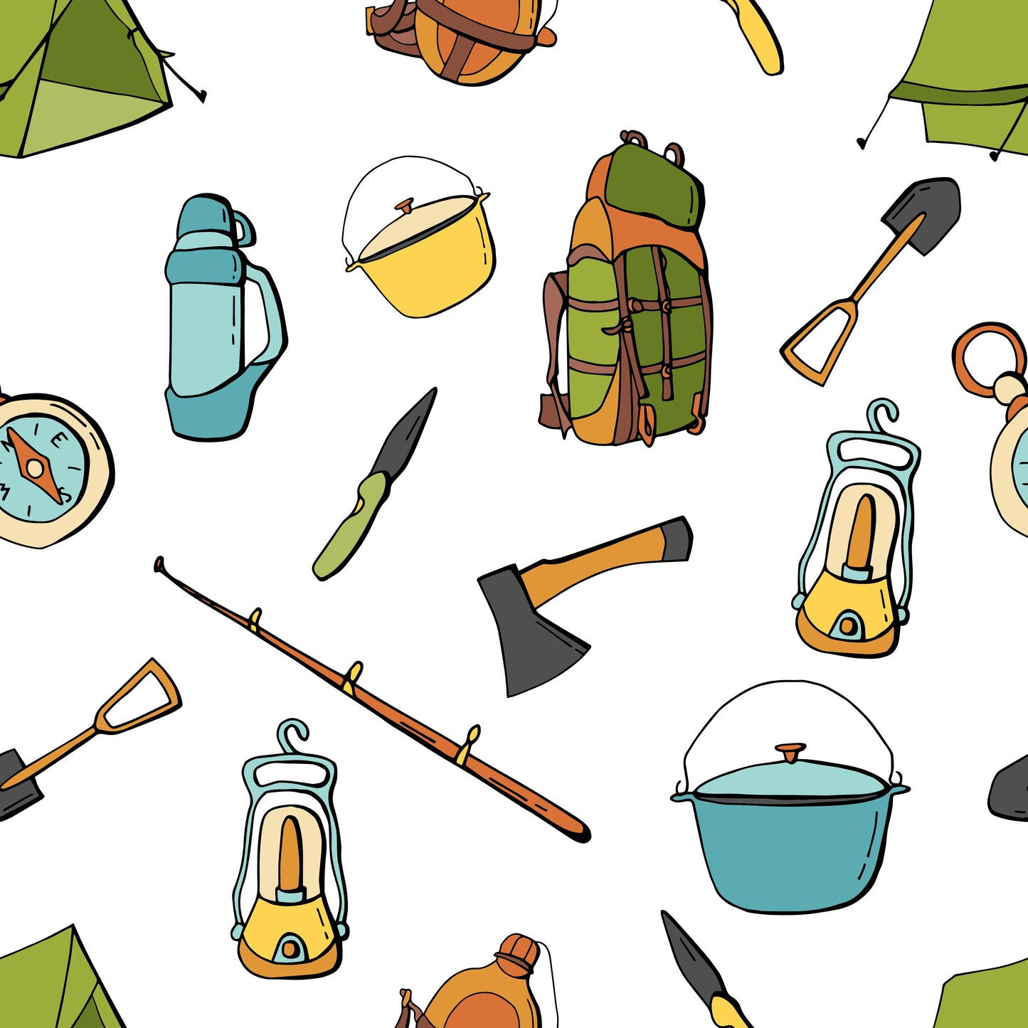 Camping Scrapbook Family