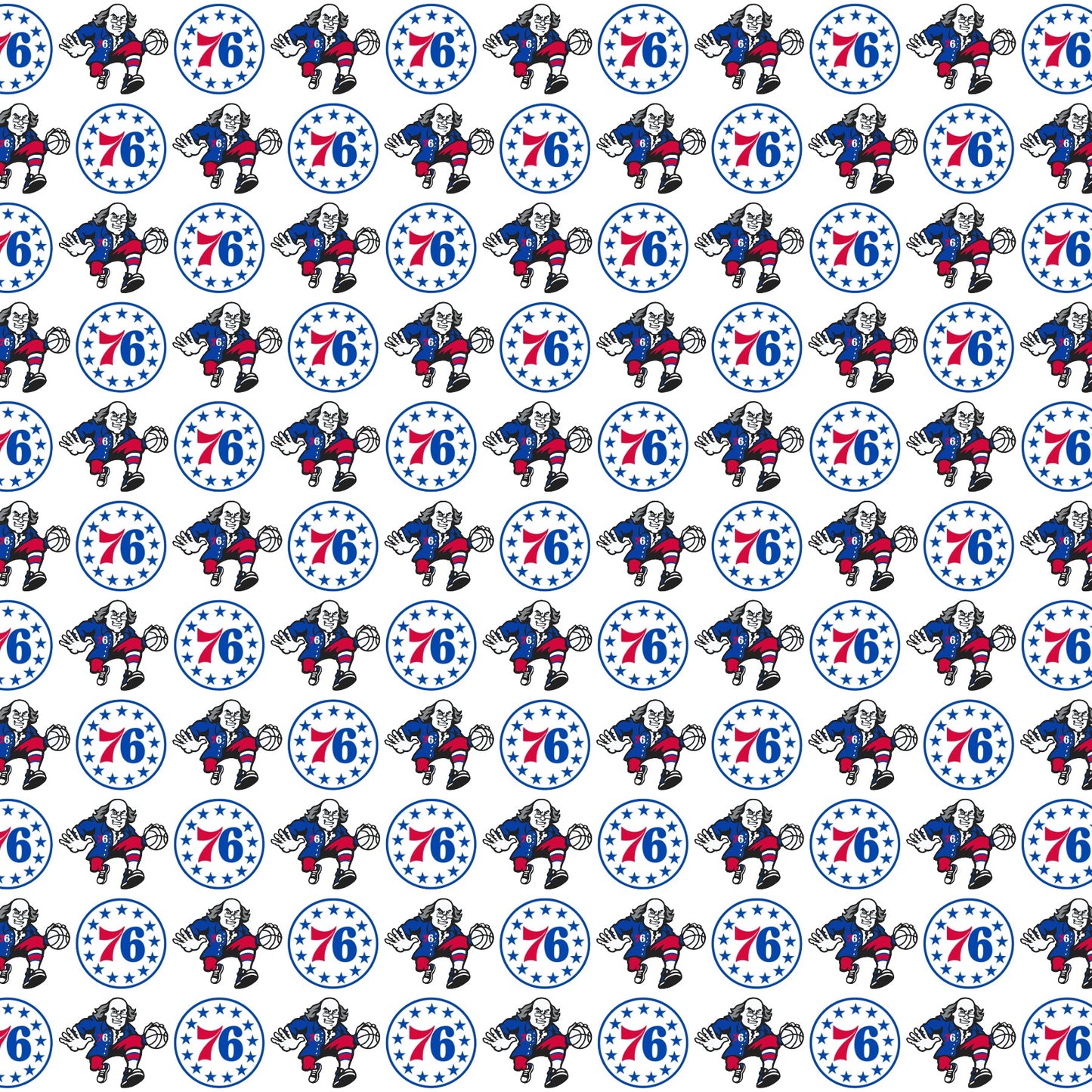 76ers Scrapbook Paper