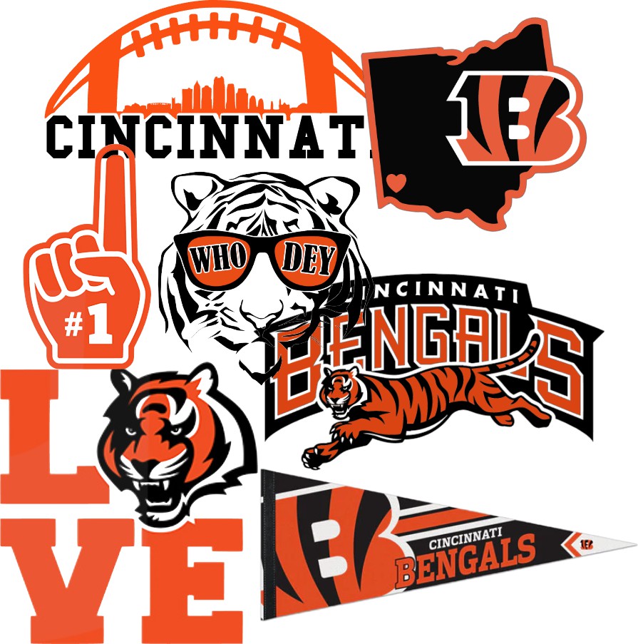 Cincinnati Bengal Scrapbook Paper