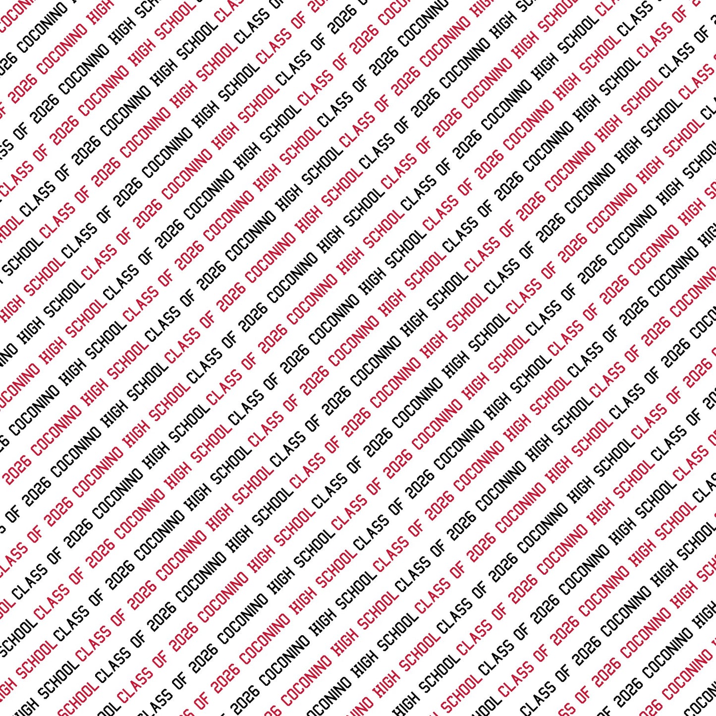 Class of 2026 Coconino High School Scrapbook Paper