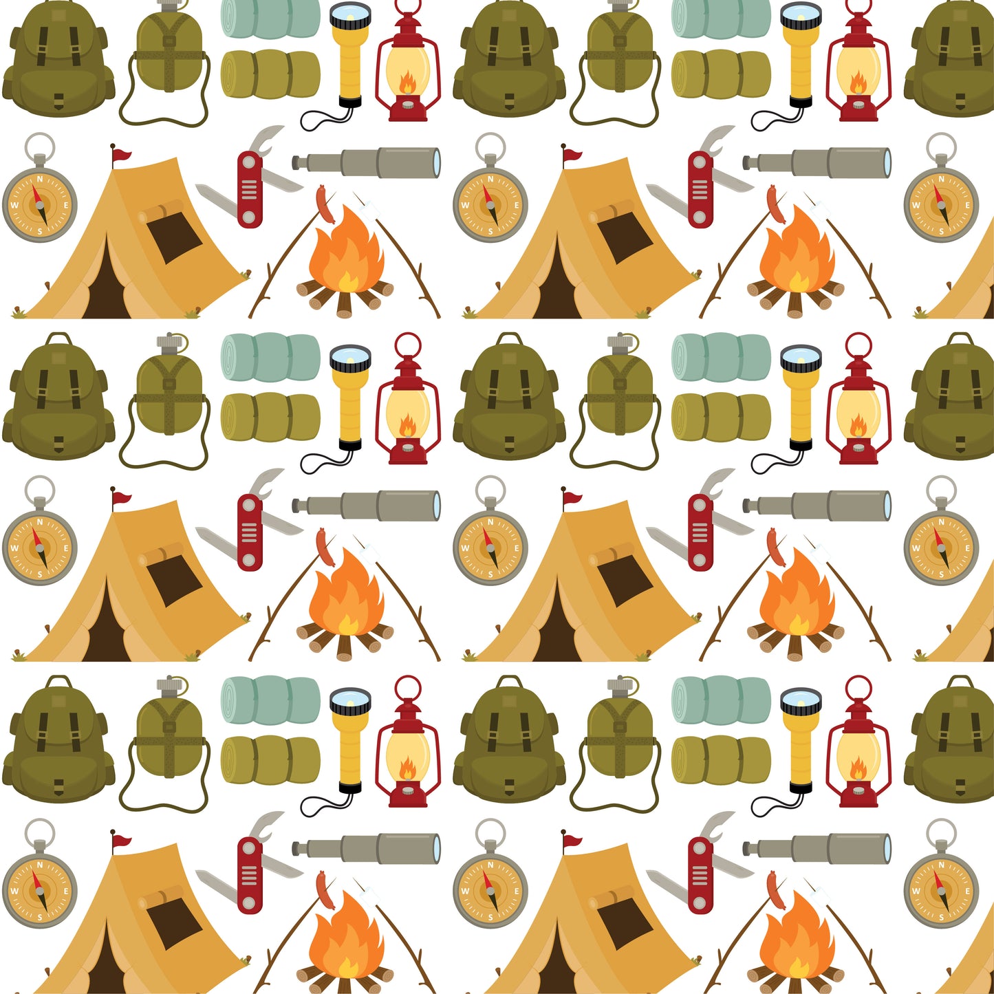 Camping Scrapbook Family