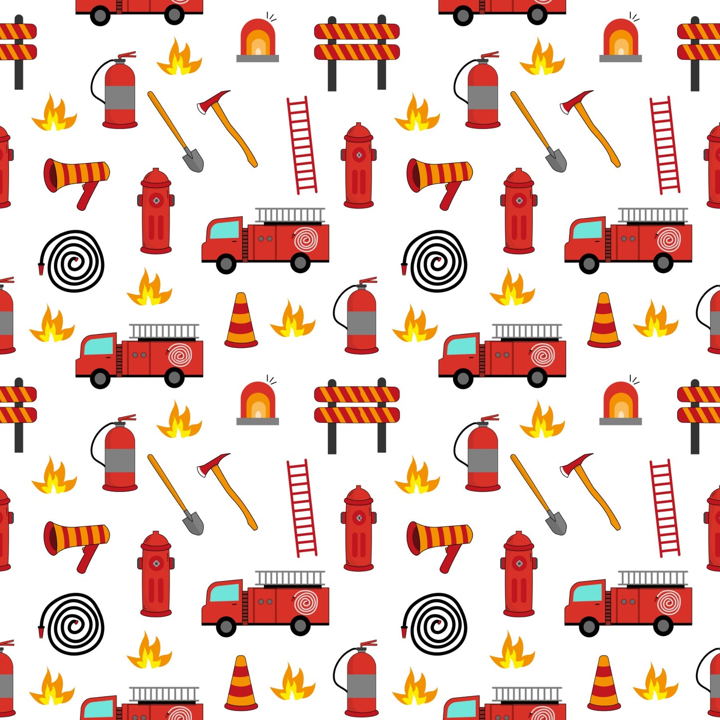 Fire Fighter Scrapbook Paper