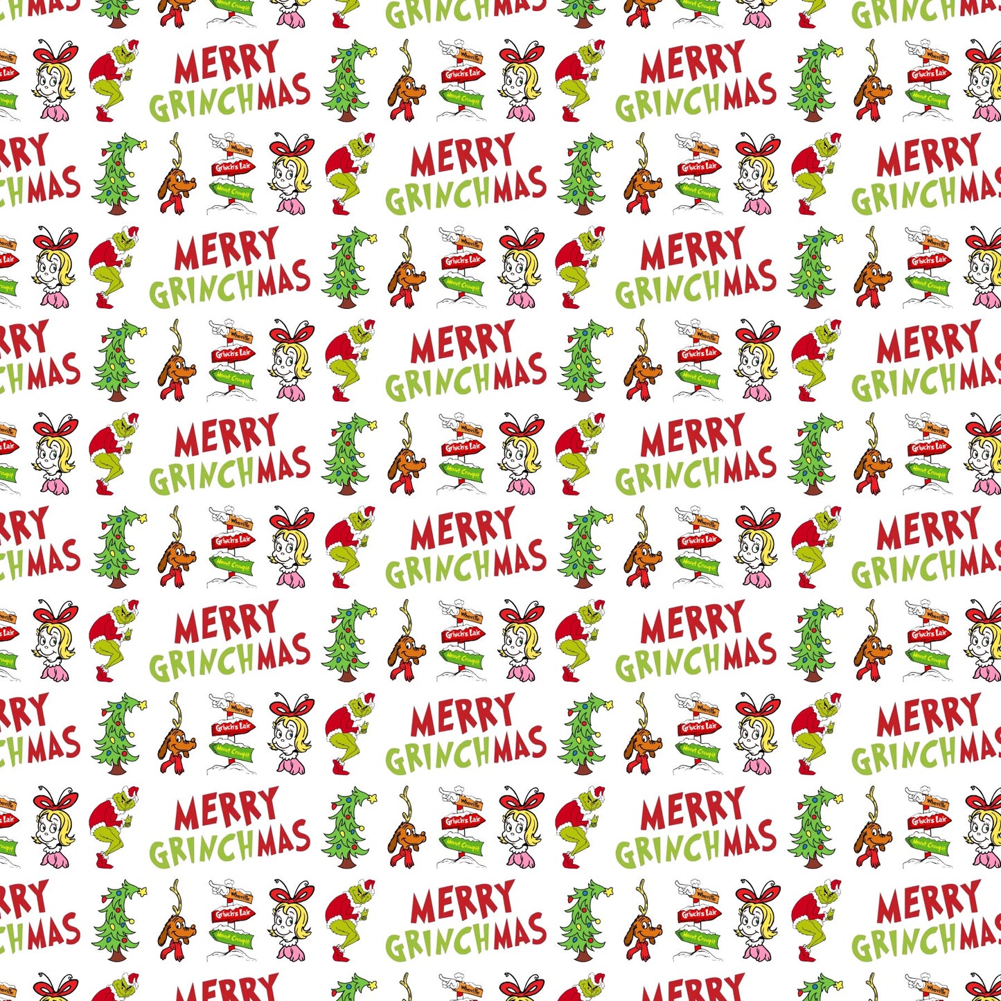 Grinch Christmas Scrapbook Paper