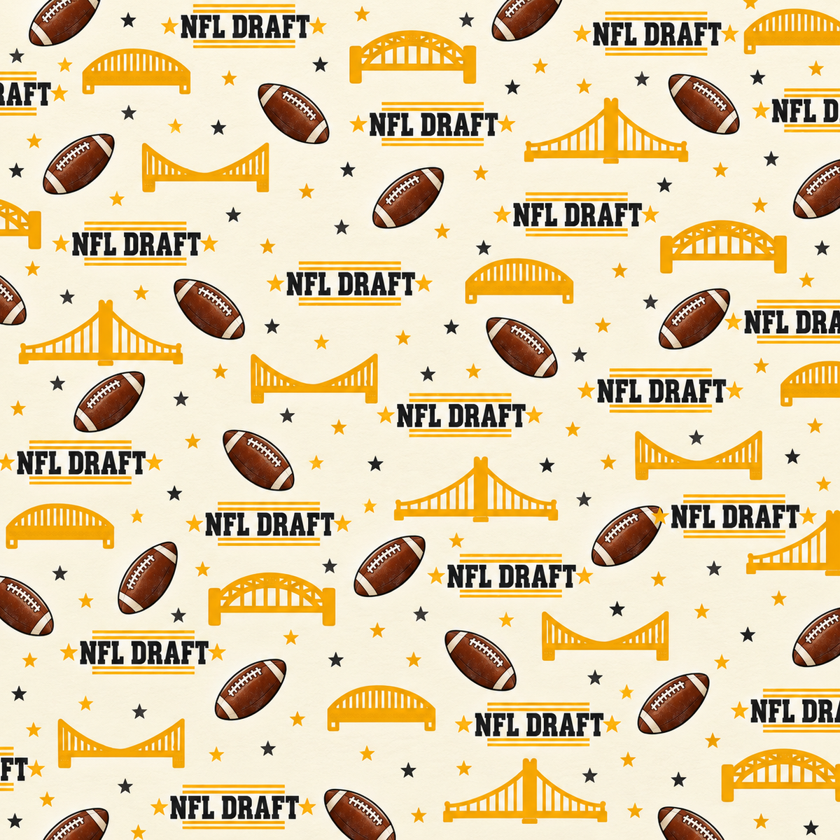 NFL Draft in Pittsburgh Scrapbook Paper