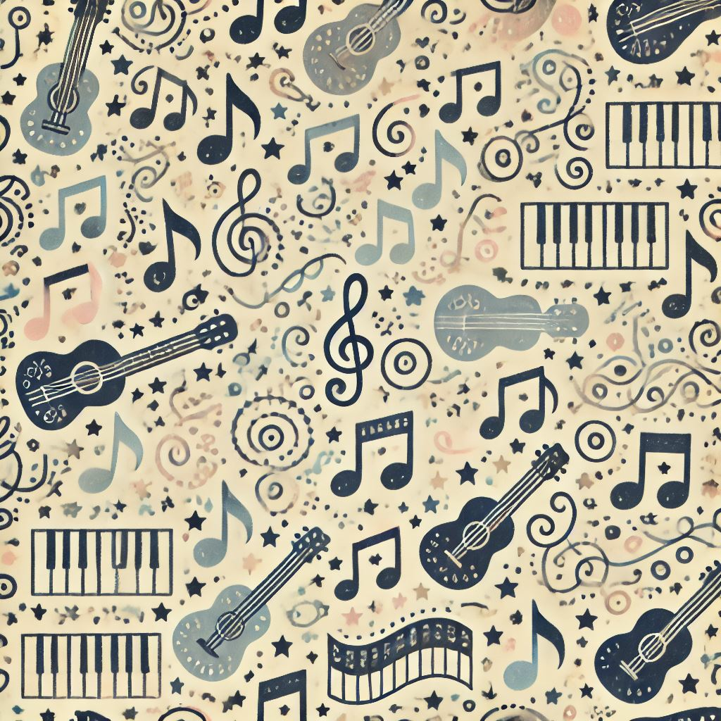 Country Music Scrapbook Paper 2