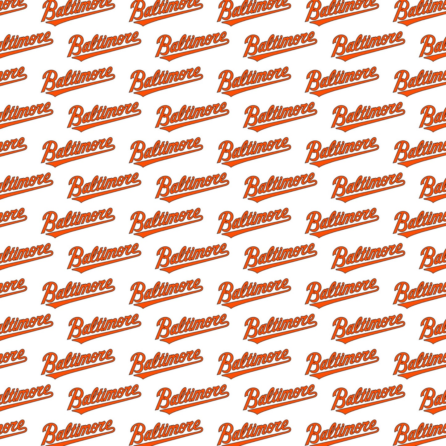 Baltimore Orioles Logo Scrapbook Paper