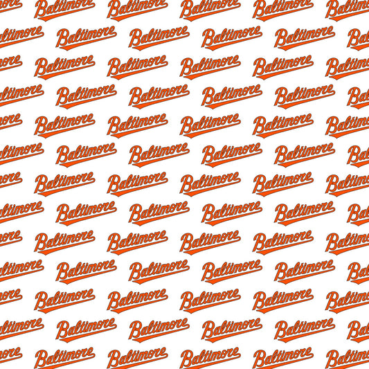 Baltimore Orioles Logo Scrapbook Paper