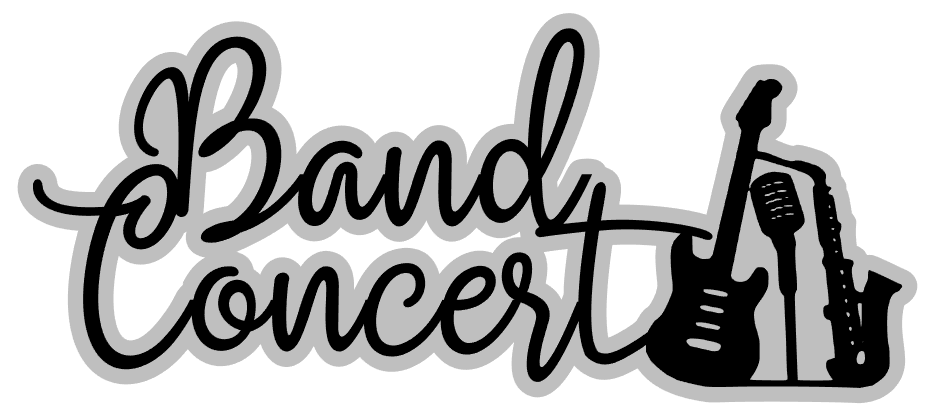 Band Concert Laser Cut Title