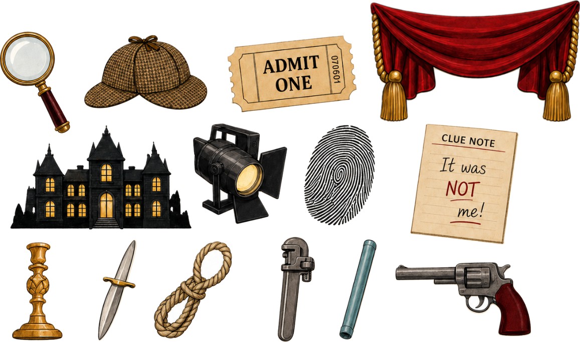 Clue Game Scrapbook paper