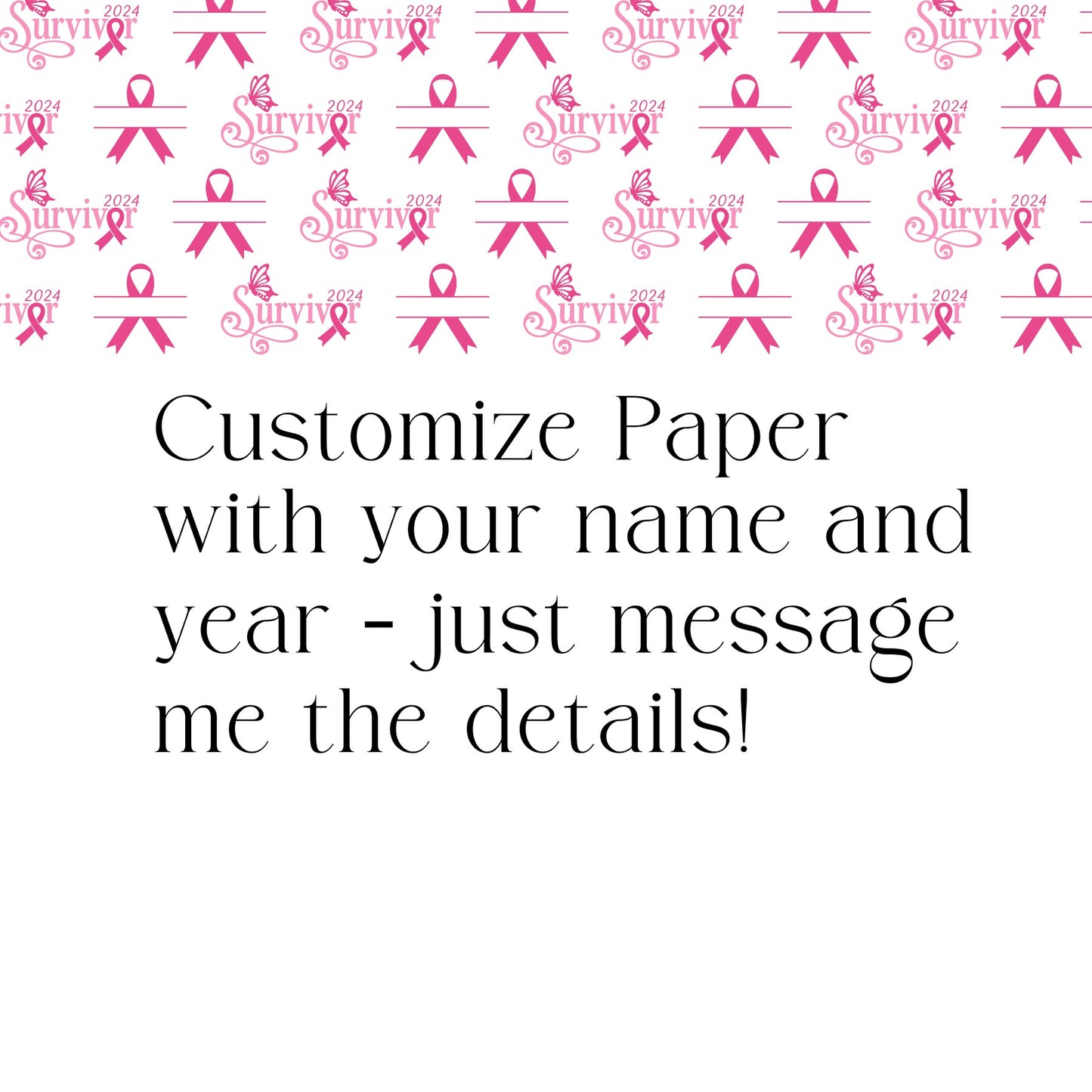 Breast Cancer Scrapbook Paper