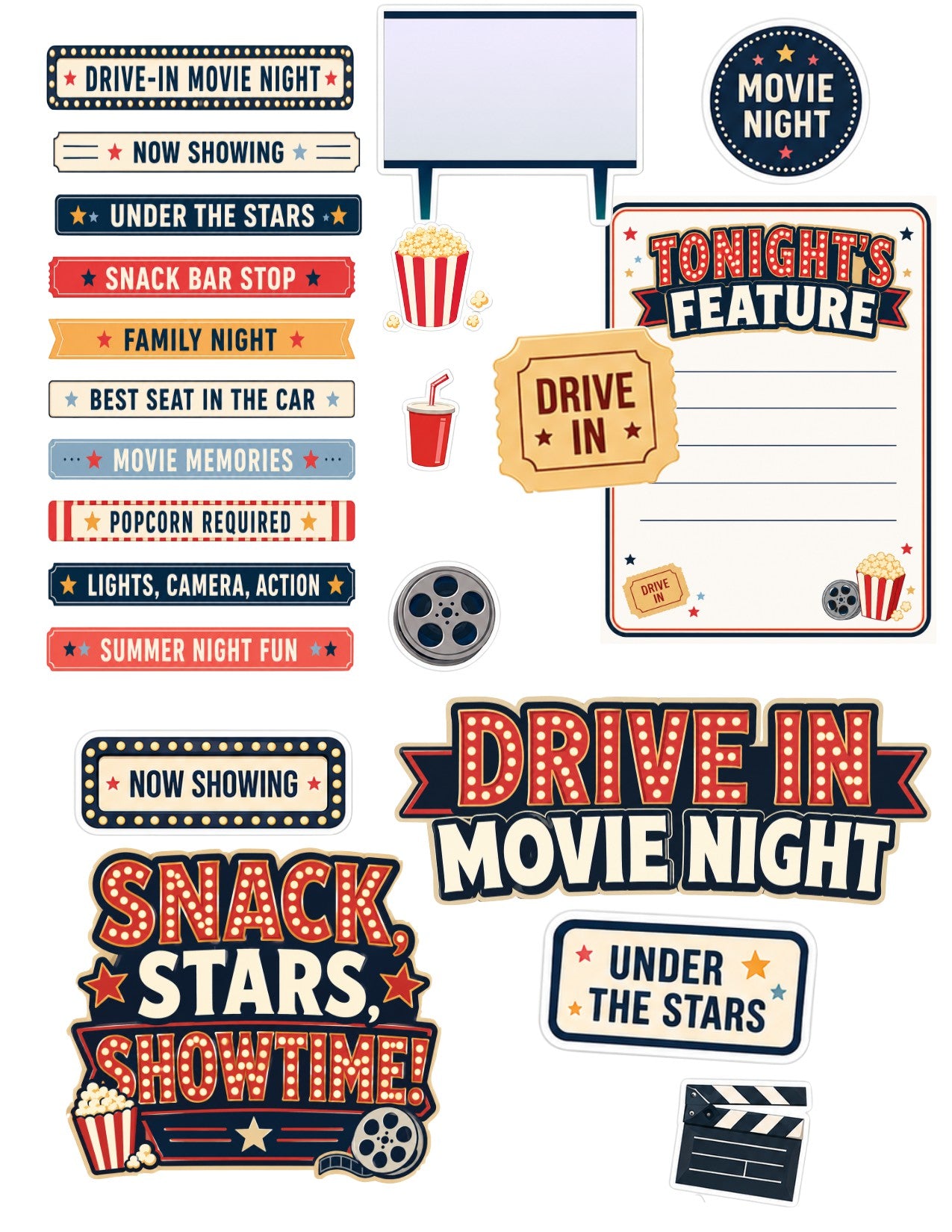 Drive In Movie Scrapbook