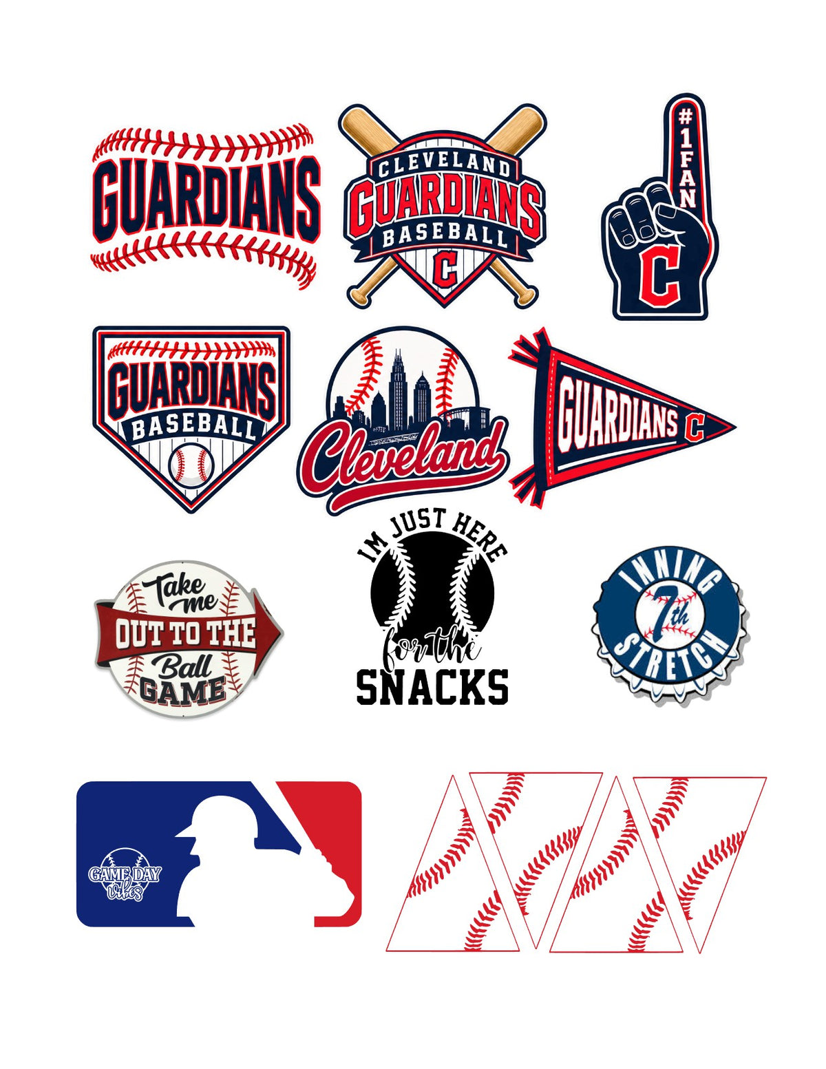 Cleveland Guardians Scrapbook Paper