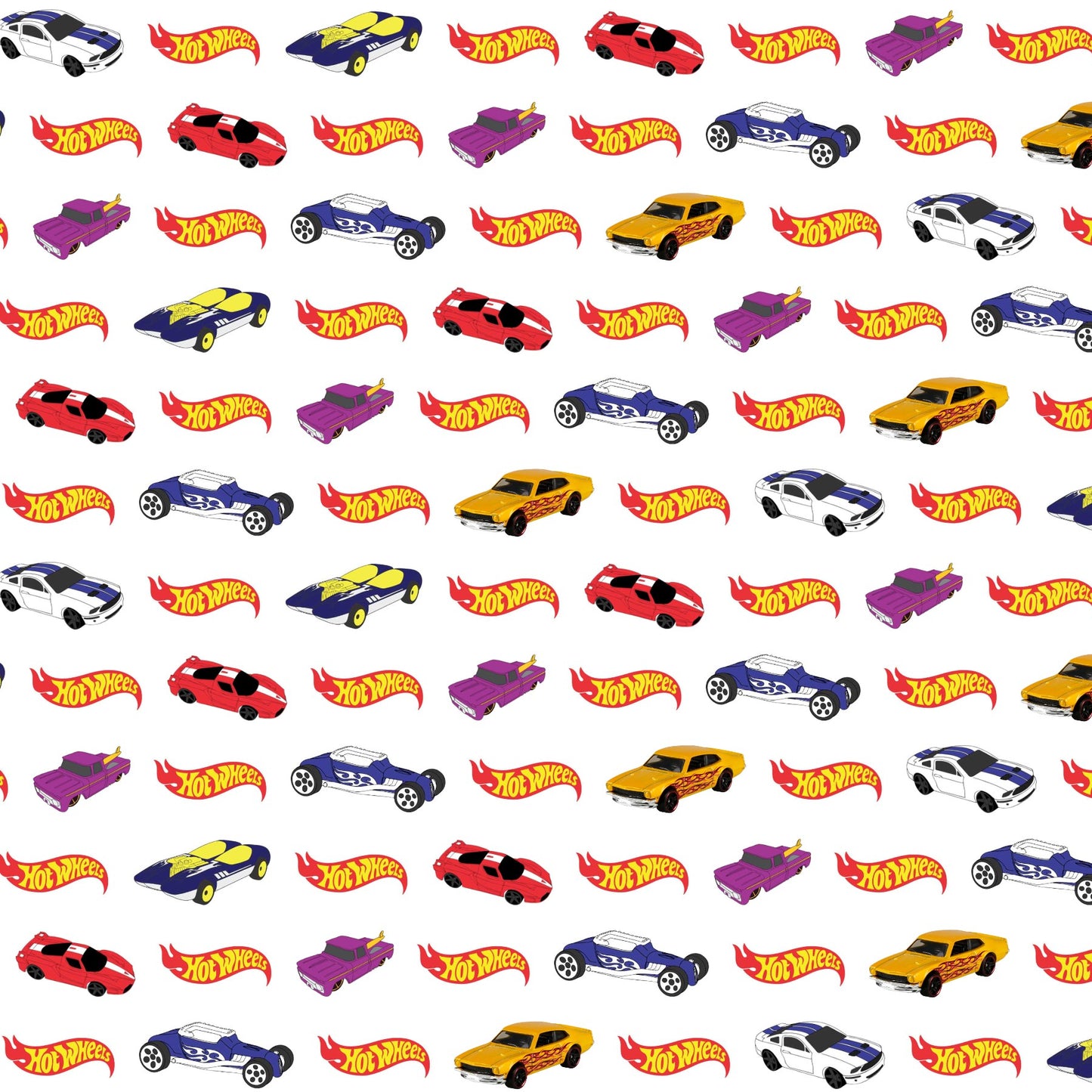 Hot Wheels Scrapbook Paper
