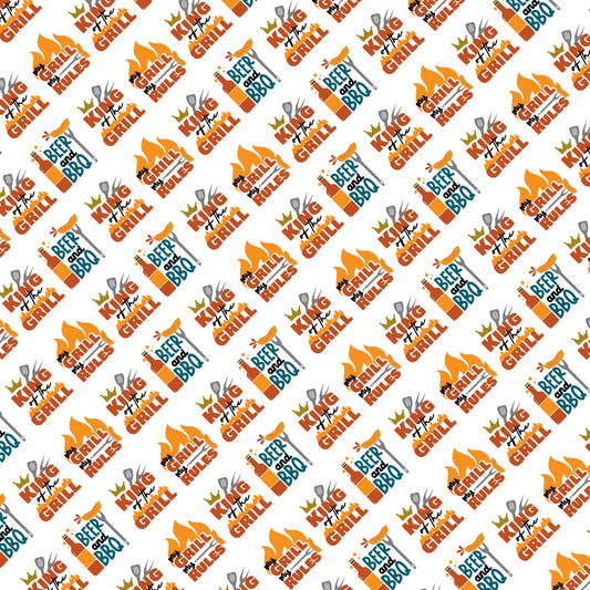King or Queen of the Grill Scrapbook Paper