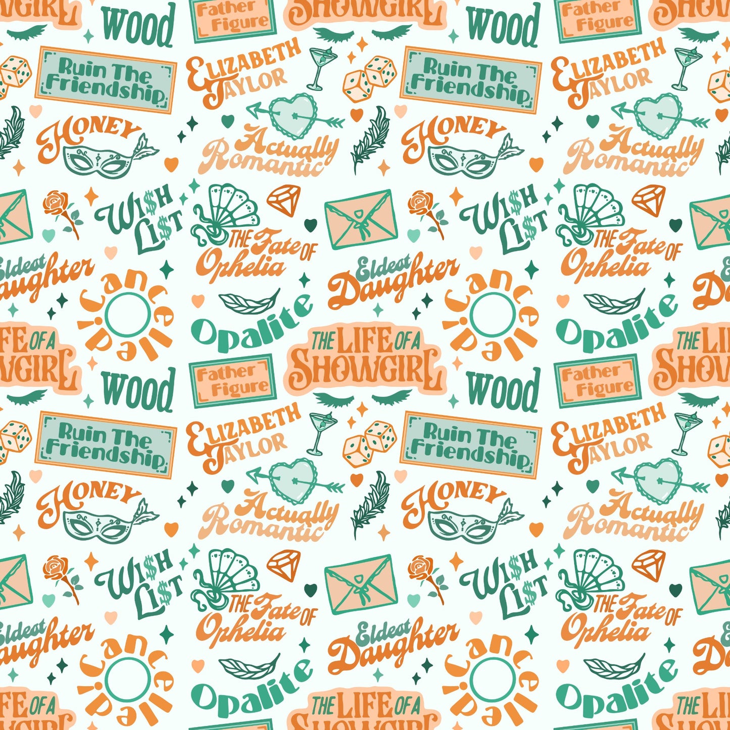 TS Showgirl Scrapbook Paper and Embellishments