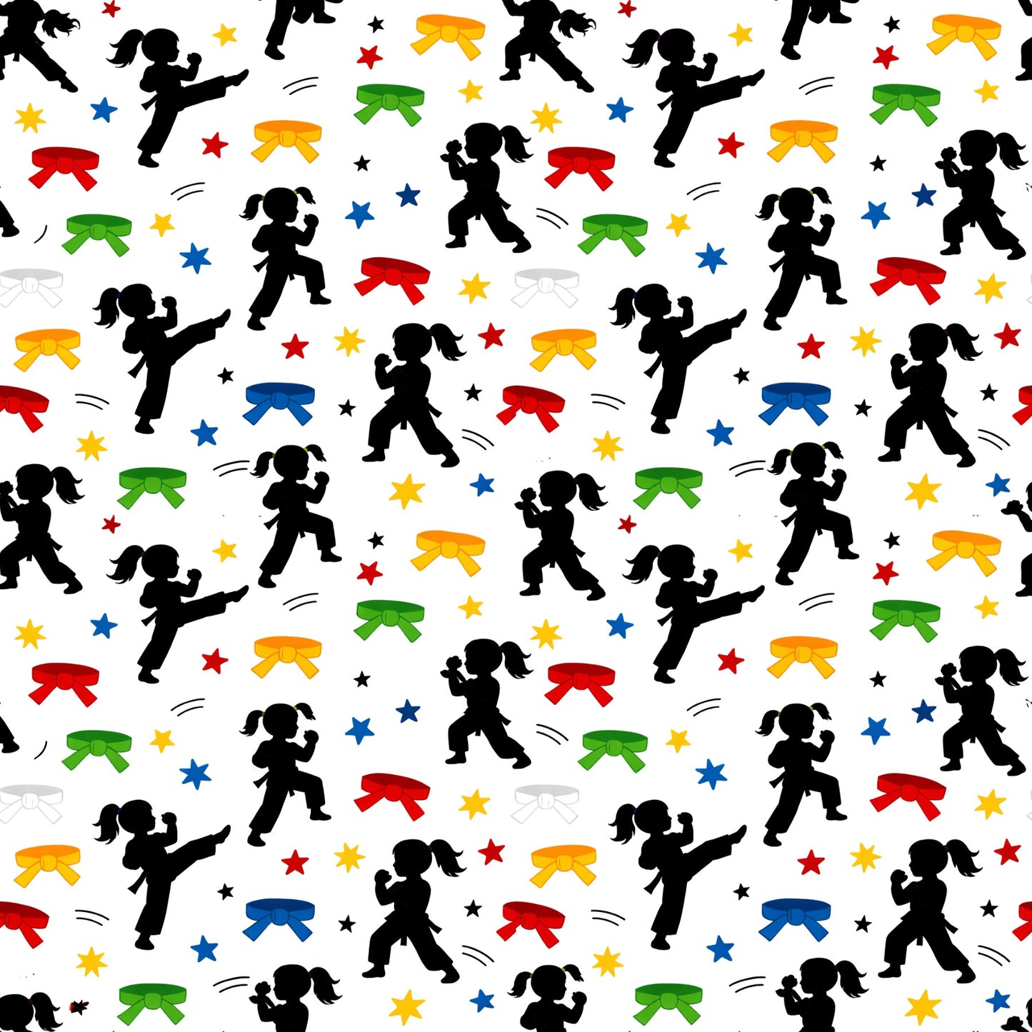 Karate Scrapbook Paper