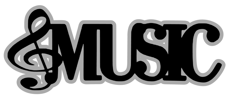 Music Laser Cut Title
