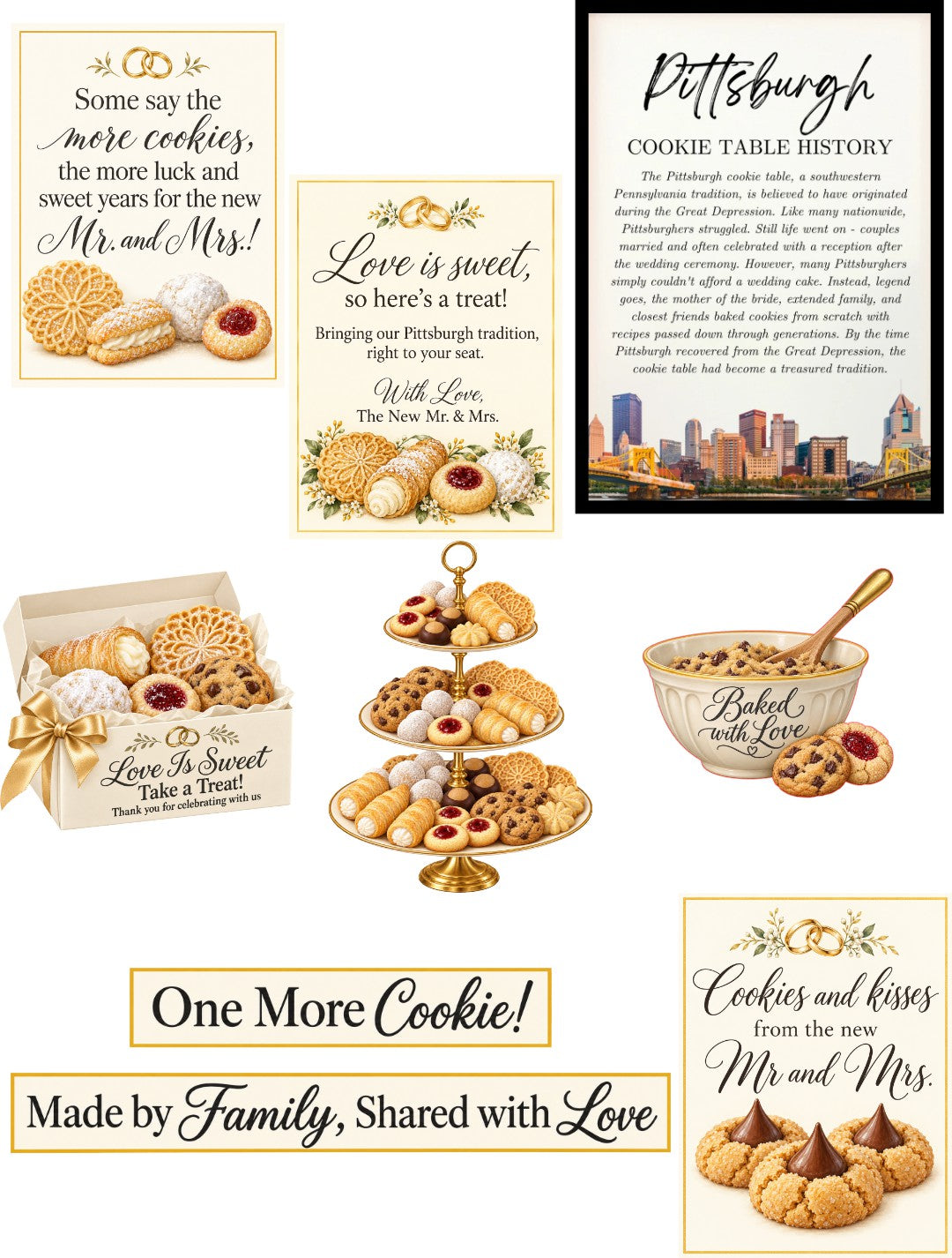 Pittsburgh Cookie Table Scrapbook Paper