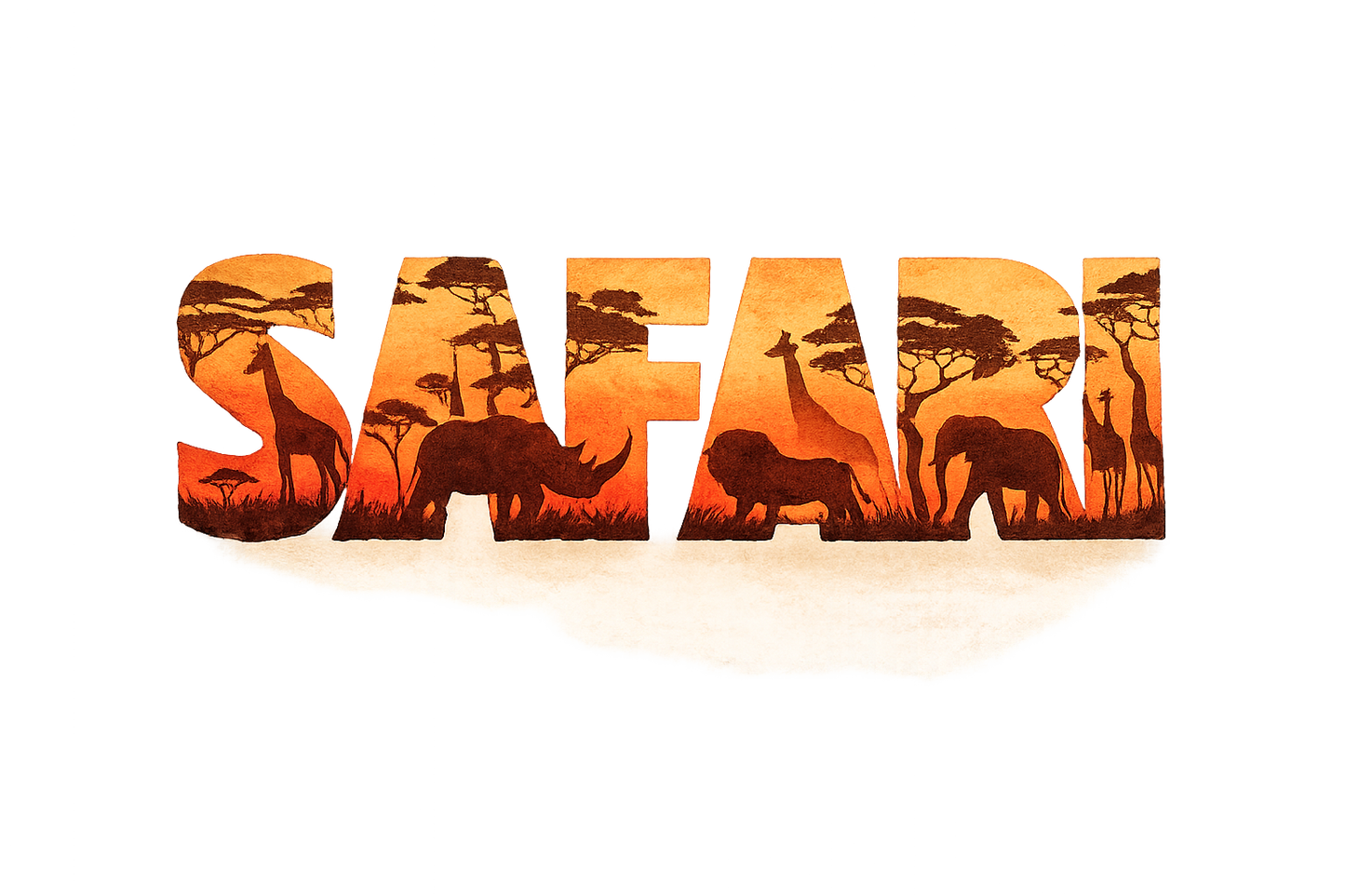 African Safari Scrapbook Paper