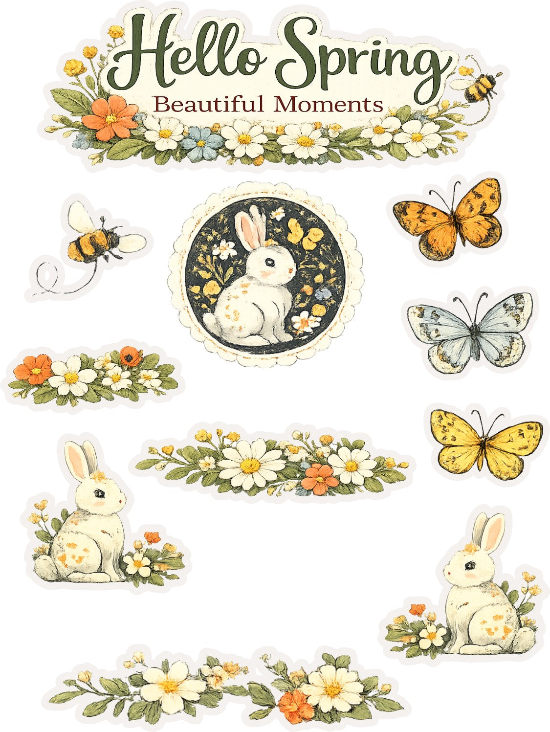 SpringTime Scrapbook Paper