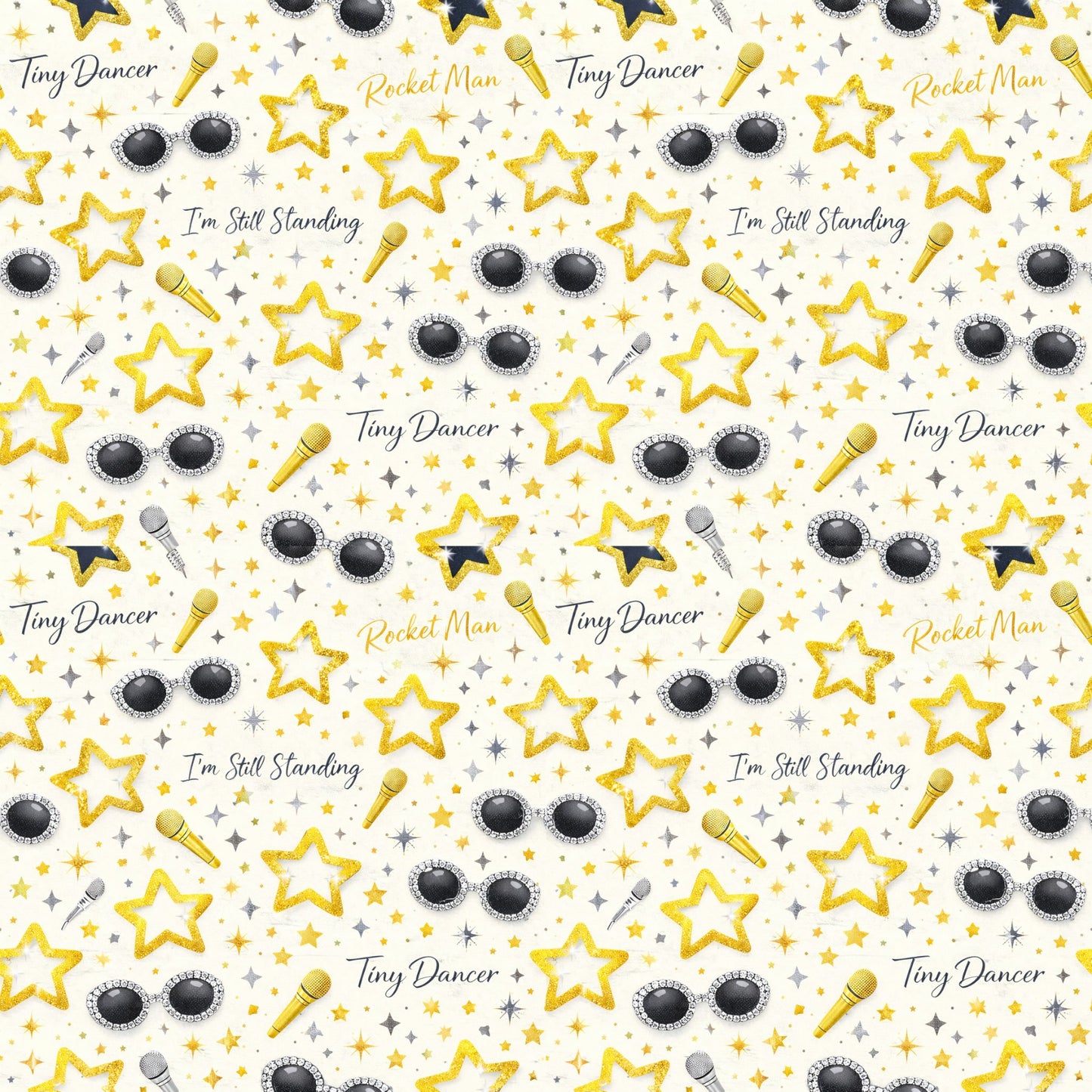 Elton John Concert Scrapbook Paper