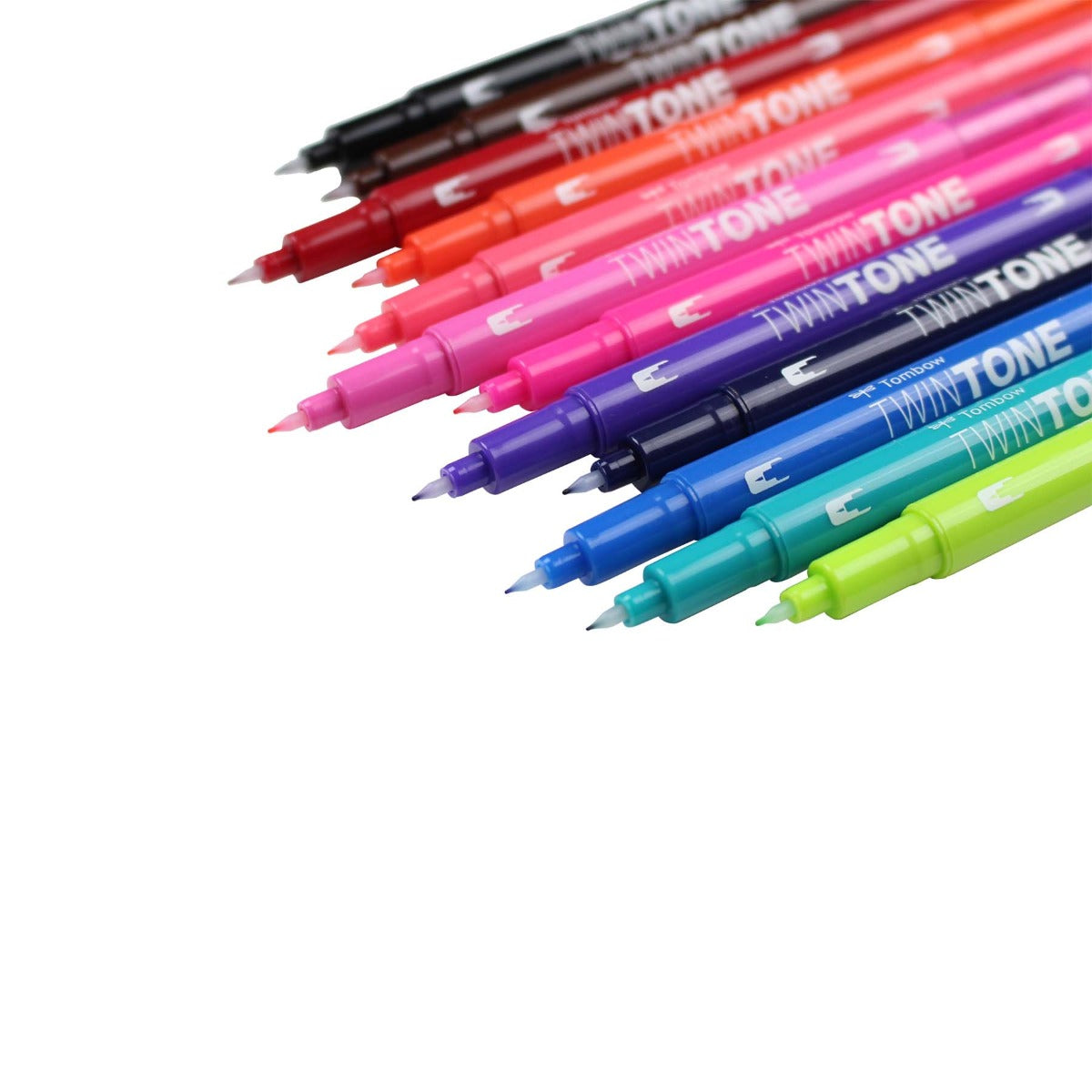 C. Tombow Twintone Marker Set 12/Pkg - Brights