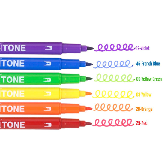 C. Tombow TwinTone Marker 6/pk - Rainbow