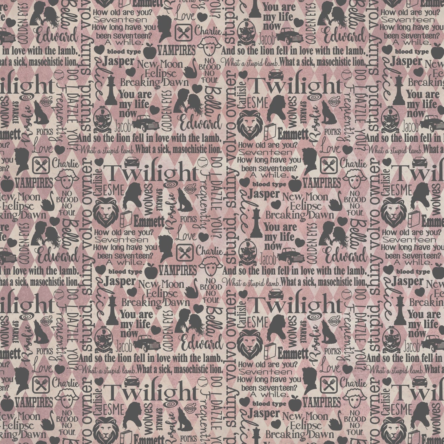 Twilight Inspired Scrapbook Paper