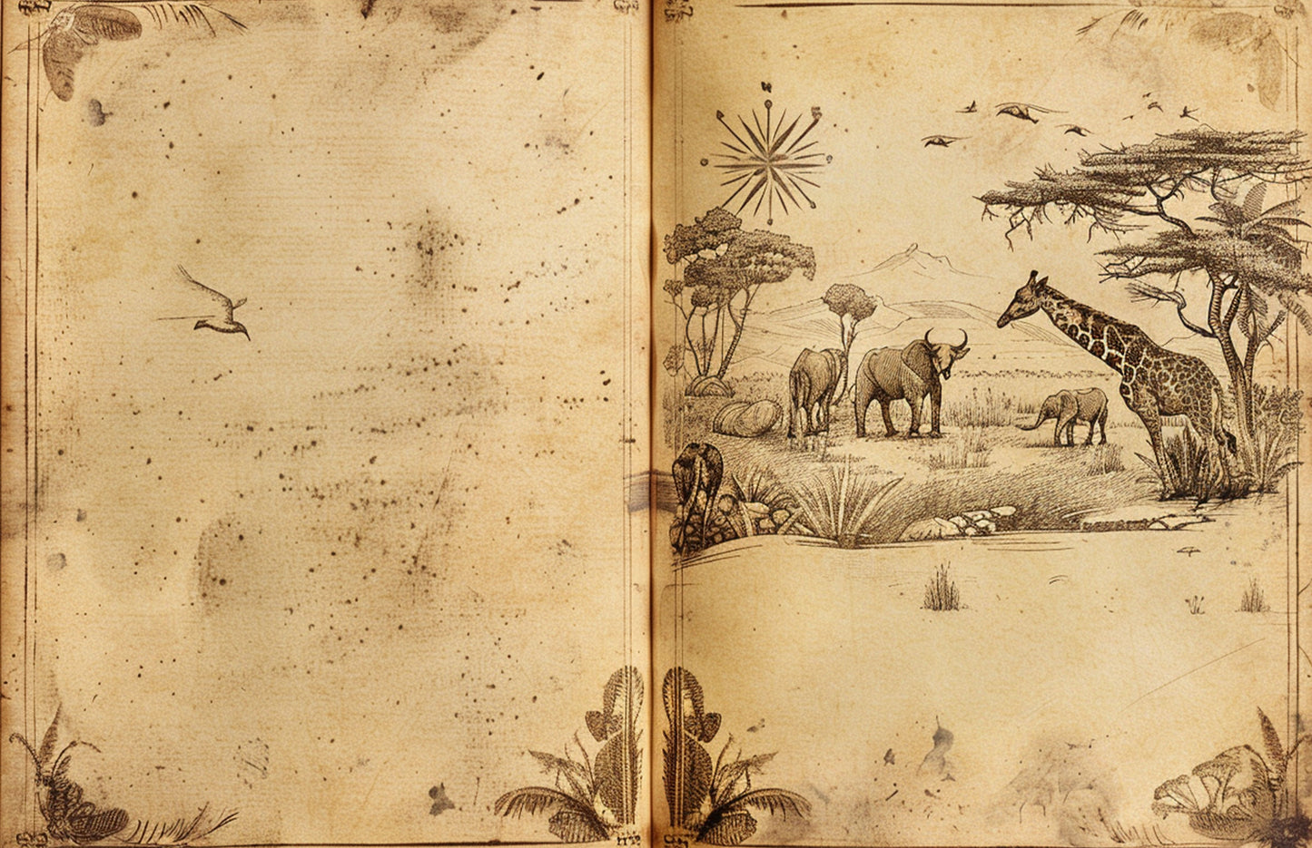 African Safari Scrapbook Paper