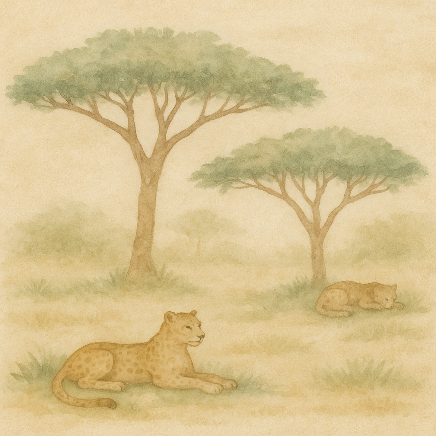 African Safari Scrapbook Paper
