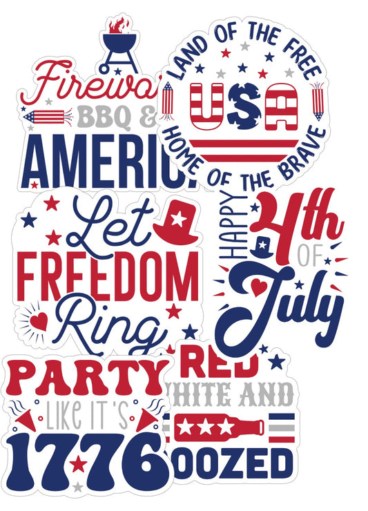 4th of July Scrapbook Embellishments