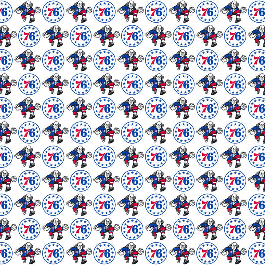 76ers Scrapbook Paper
