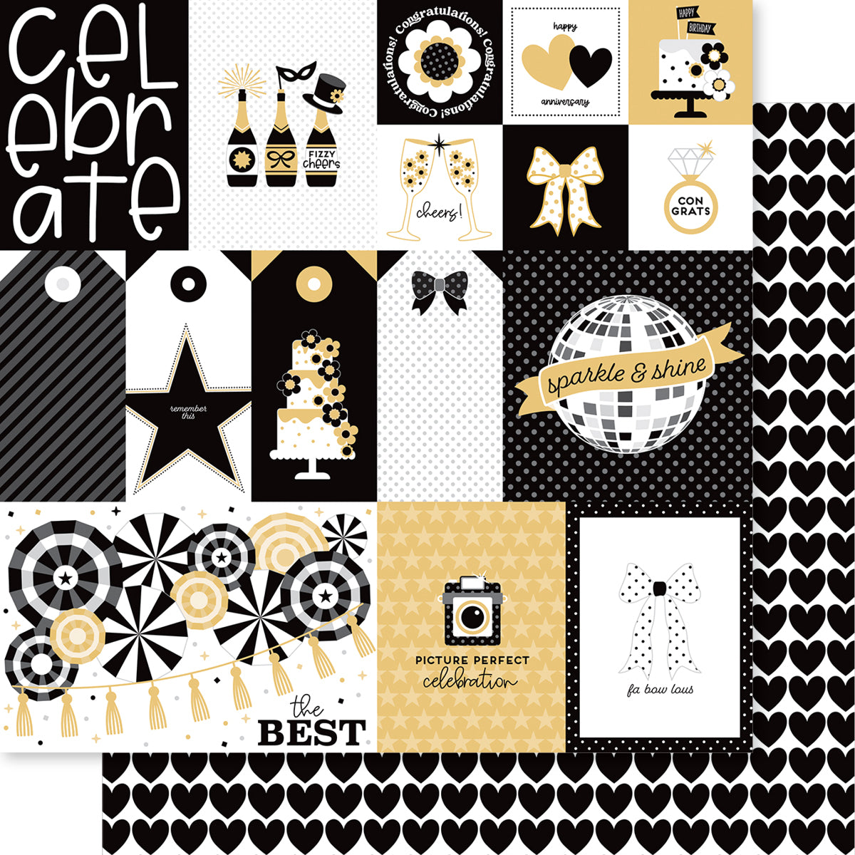 Let's Celebrate BellaBlvd Scrapbook Collection