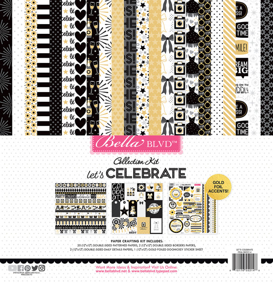 Let's Celebrate BellaBlvd Scrapbook Collection