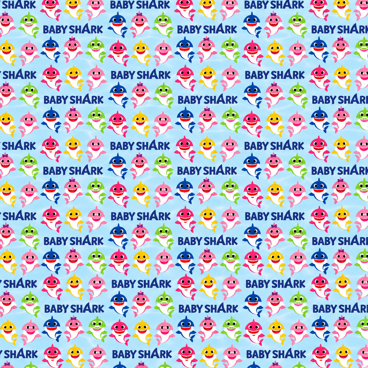 Baby Shark Scrapbook Paper