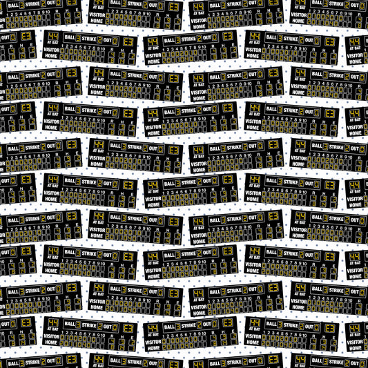 Baseball scoreboard scrapbook paper