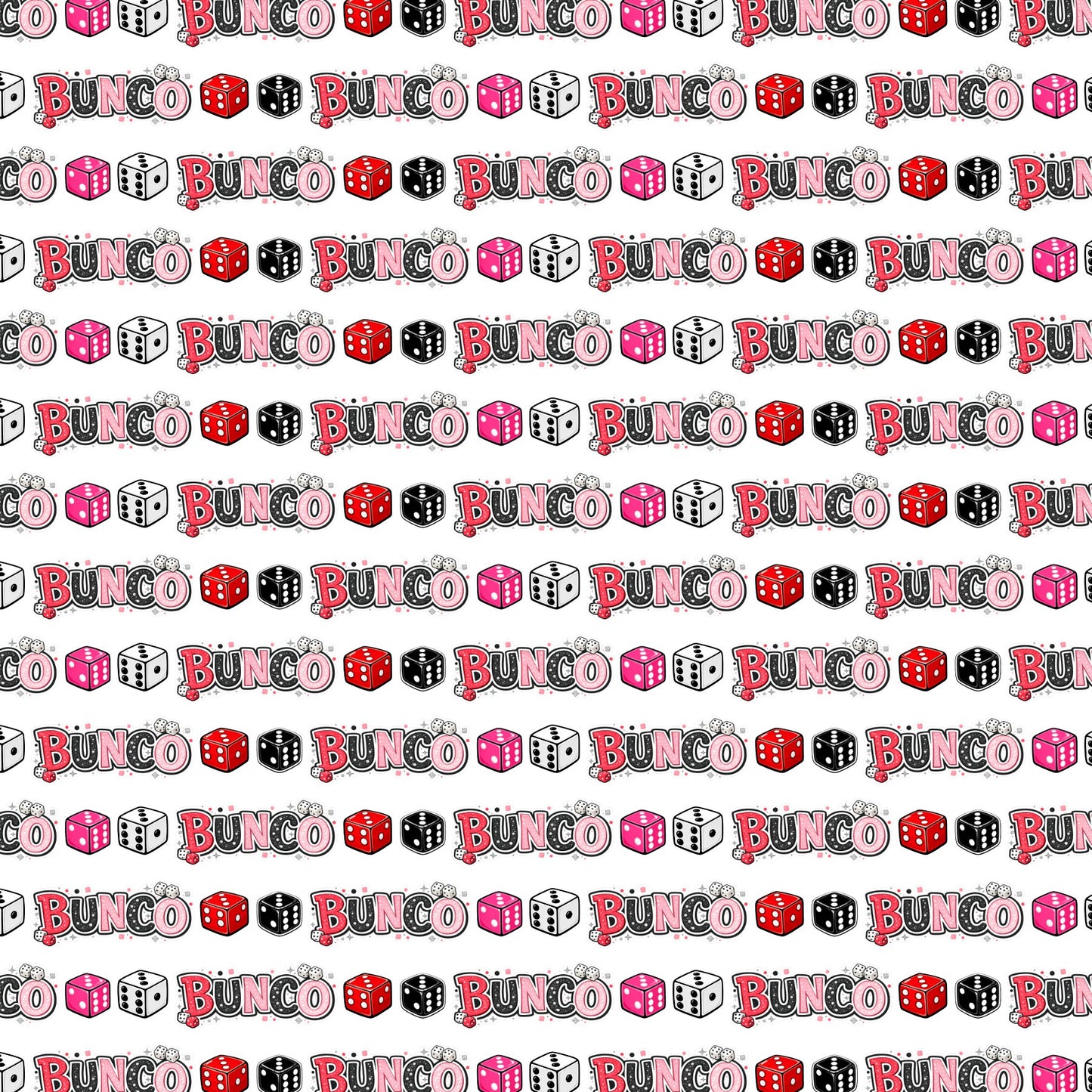 Bunco Game Scrapbook Paper