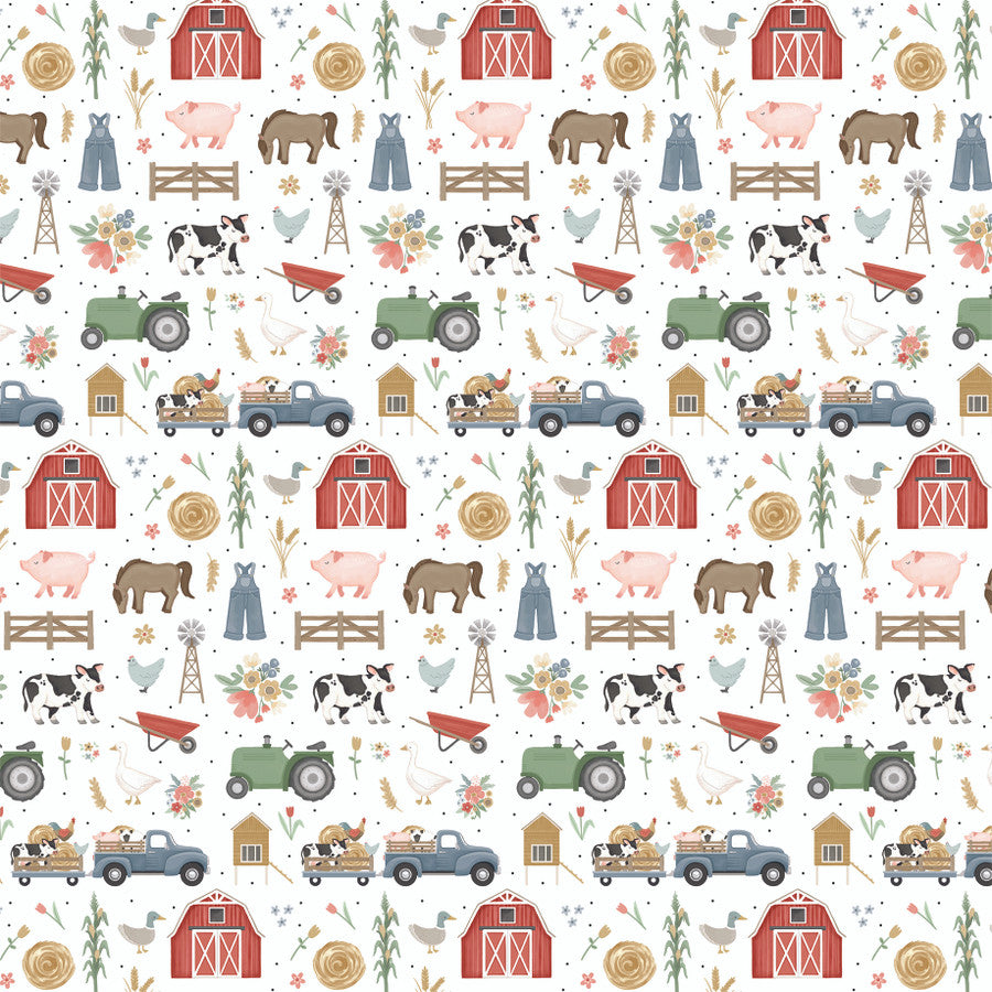 Farm Animals Scrapbook Paper