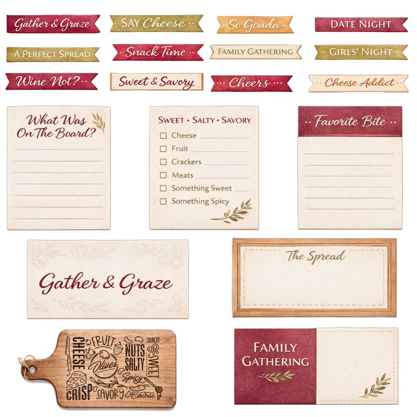 Boards and Bites Scrapbook Paper