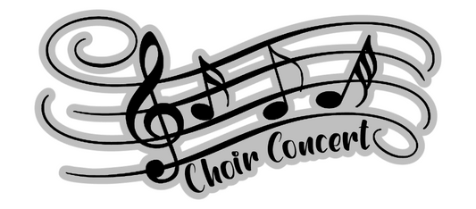 Choir Concert Laser Cut Title