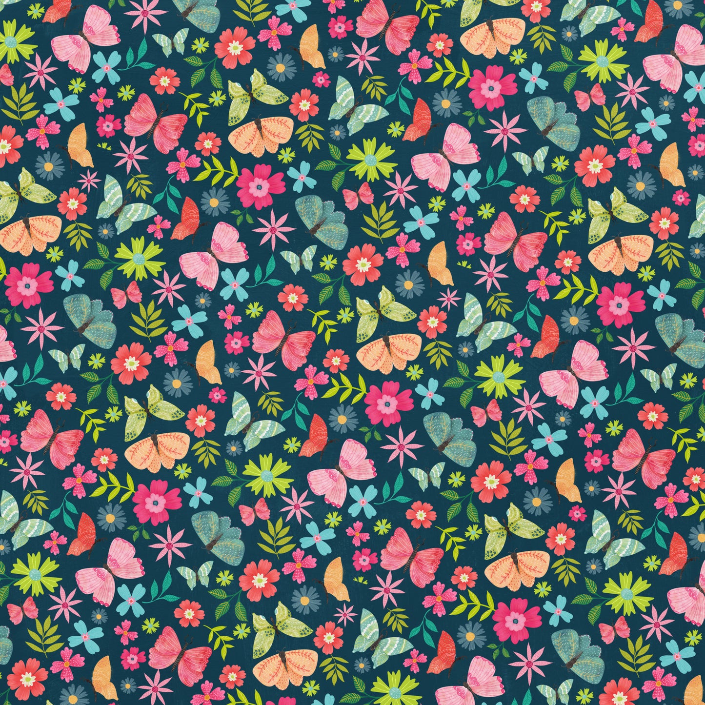 Spring Butterfly Scrapbook Paper