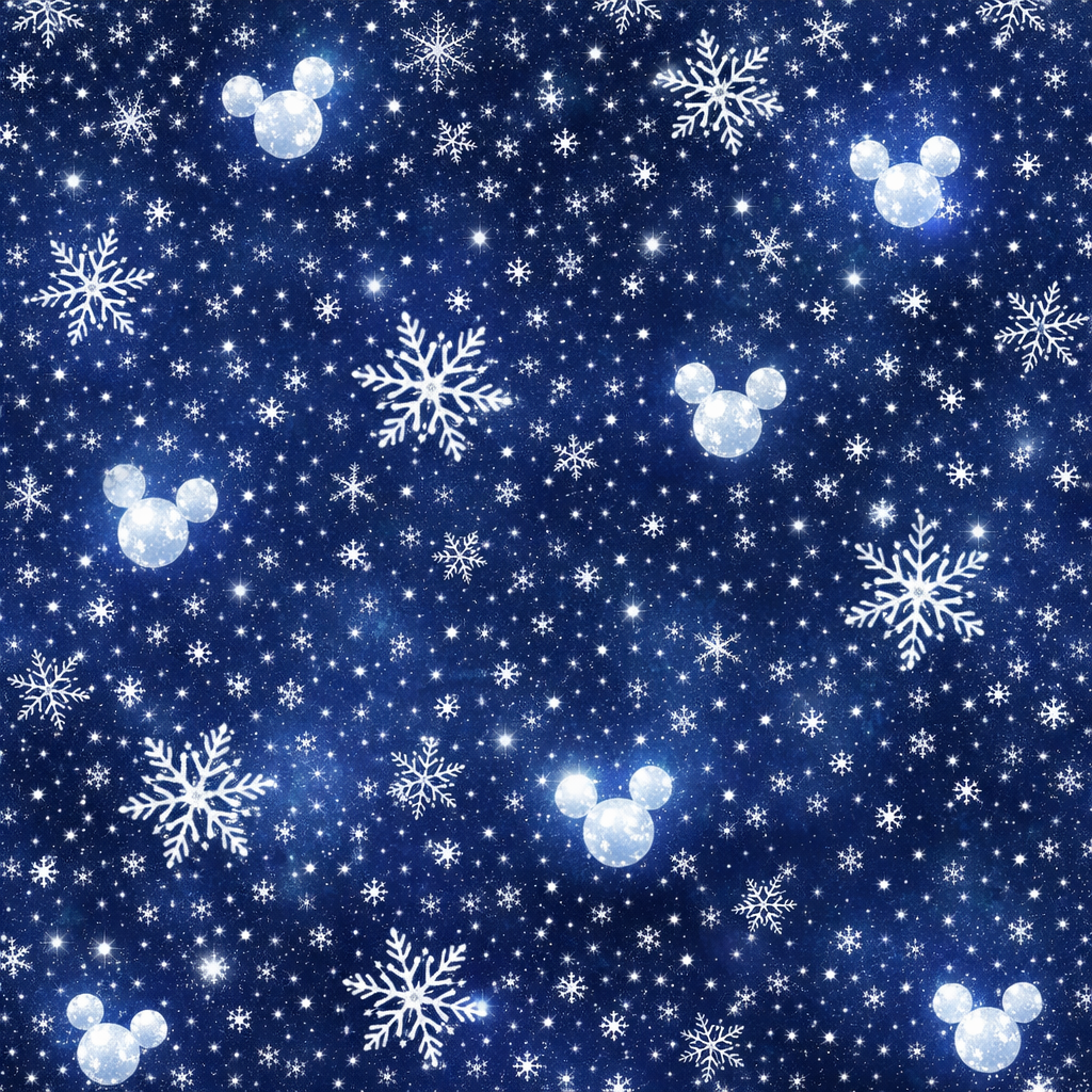 The Mouse on Ice Scrapbook Paper