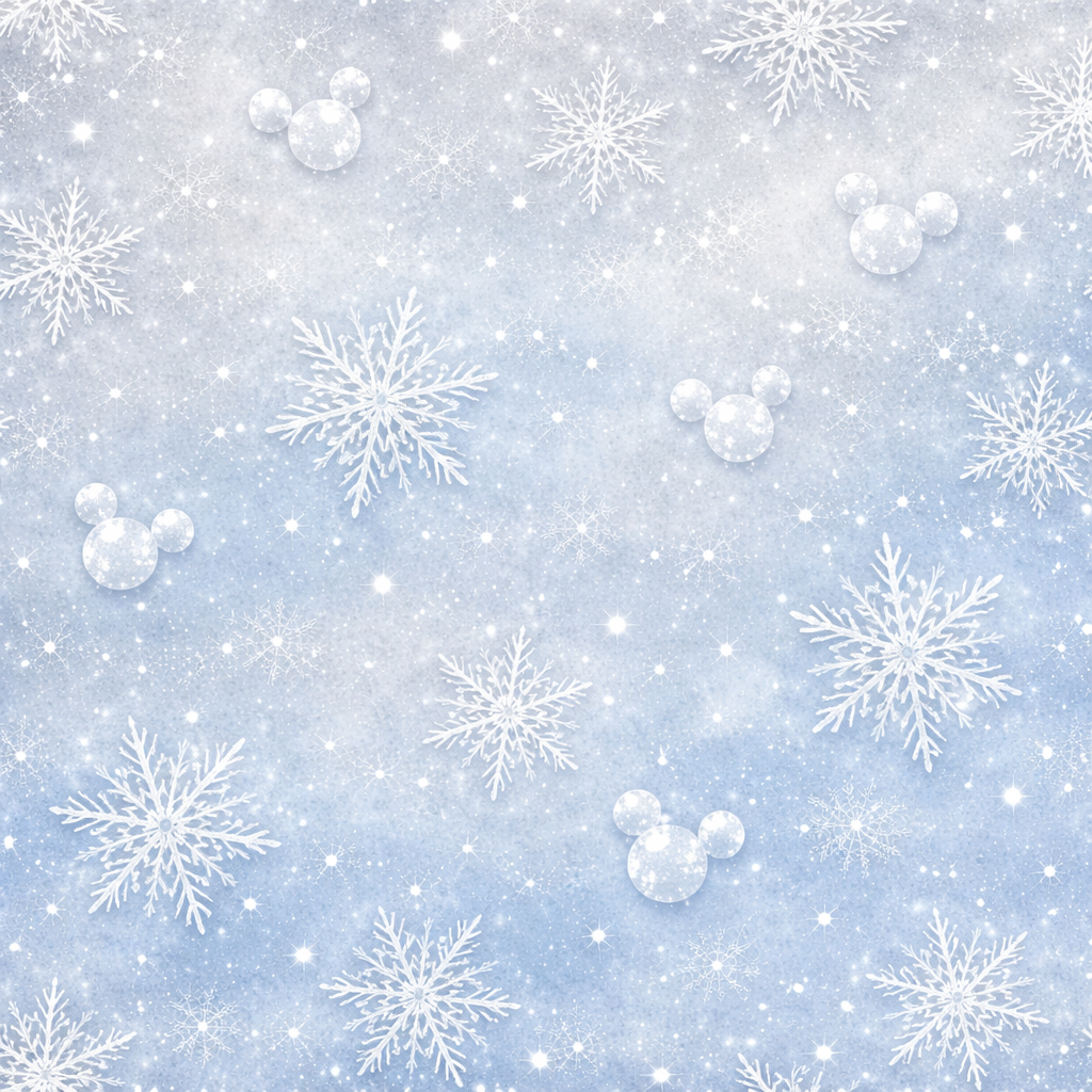 The Mouse on Ice Scrapbook Paper