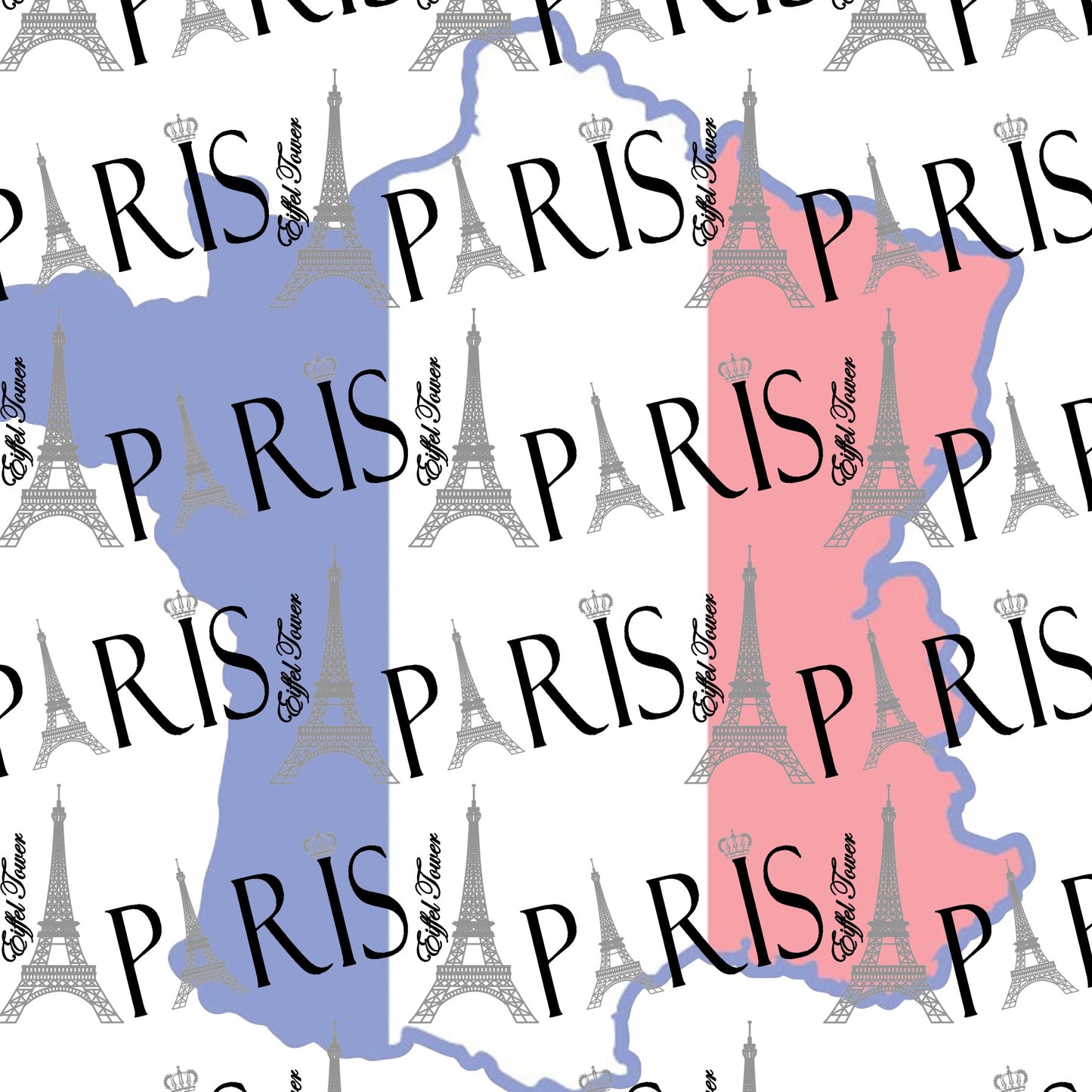 France Scrapbook Paper