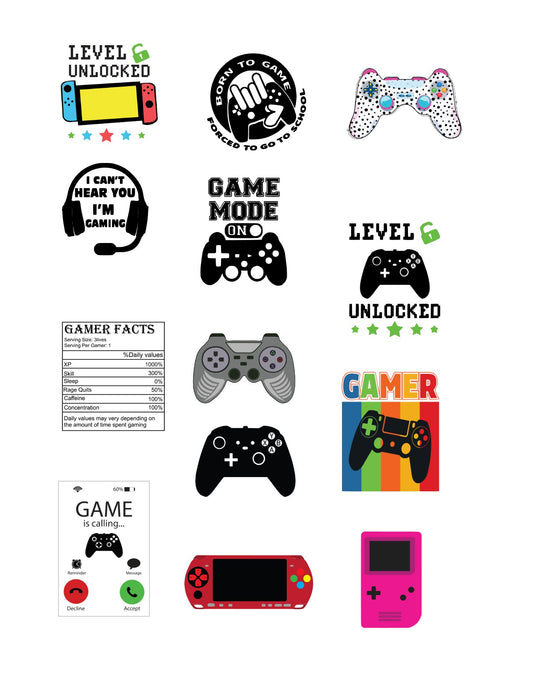 Gamer Scrapbook Paper