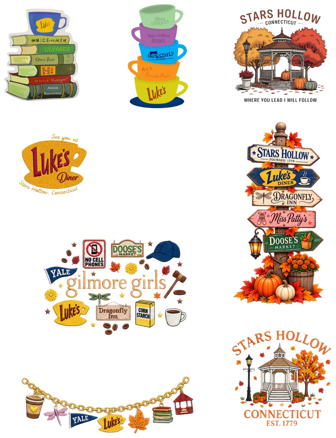 Gilmore Girls Scrapbook Paper