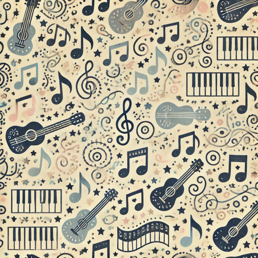 Country Music Scrapbook Paper 2