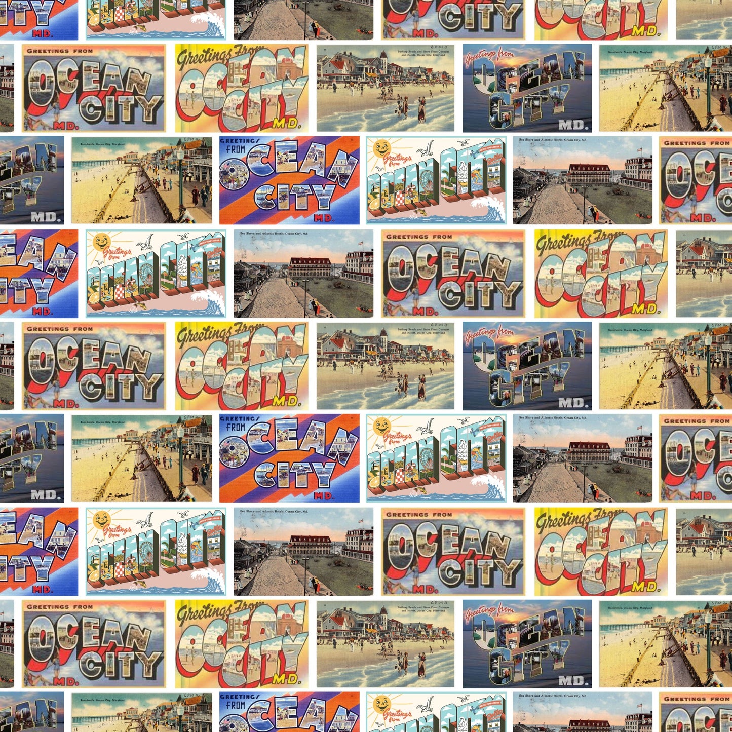 OCMD post card scrapbook paper