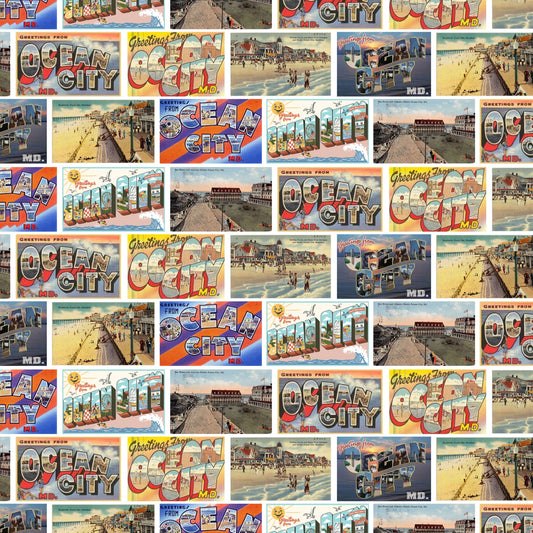 OCMD post card scrapbook paper